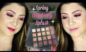 Spring Cranberry Splash Makeup | Violet Voss Holy Grail Palette