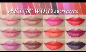 Wet N Wild Megalast Lipstick Lip Swatches (15 Shades)