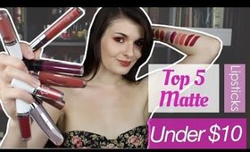 Top 5 Drugstore Matte Lipsticks