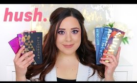 SHOP HUSH HAUL 2018! 10 PALETTES WITH SWATCHES