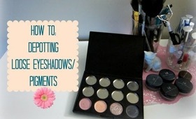 How To: Depot Loose Eyeshadow/Pigments