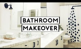 DIY BATHROOM MAKEOVER! CHEAP & EASY TRANSFORMATION