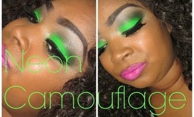 Makeup Tutorial | Neon Camouflage Look