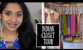 INDIAN CLOSET TOUR | How I Organize My Ethnic Wear, Sarees, Kurtis, Lehengas | deepikamakeup
