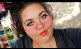 FLORAL MASK + FAUX FRECKLES | MUSIC FEST. MAKEUP