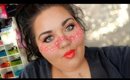 FLORAL MASK + FAUX FRECKLES | MUSIC FEST. MAKEUP