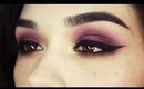 purple/gold/brown eye makeup tutorial