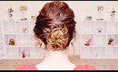 Simple Updo for Curly Hair