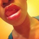 Red lipstick w/ gloss