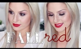 Autumn/Fall Smokey Eye & Red Lip ♡ Chit Chat Get Ready With Me