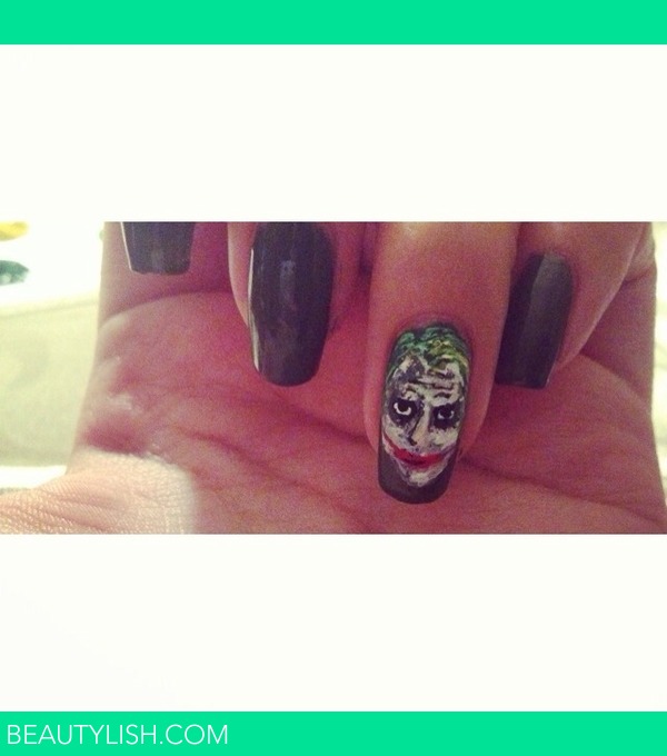 Joker nails | Nuvia Z.'s Photo | Beautylish