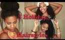 3 Holiday Hairstyles- Kurly Klips Natural Hair Extensions