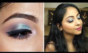 Turquoise Blue Eyemakeup Look | TUTORIAL | Stacey Castanha