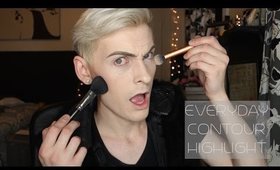 Simple Contouring and Highlighting Tutorial for Men and Women