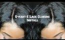 ♥ Lace closure & U-part Wig INSTALL