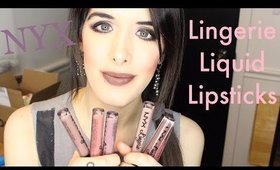 Review & Swatches: NYX Lingerie Labiales Líquidos Mate!