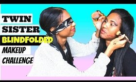 Blindfolded Twin Sister Does My Makeup | Smokey Eye Look