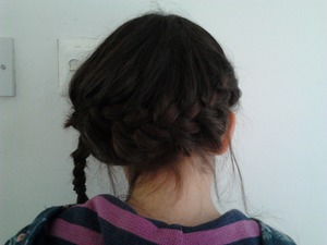 I tried the Katniss Everdeen braid on my sis x