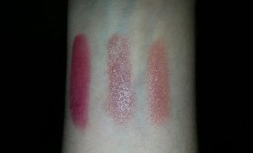 Milani Lippie Swatches & Review | Classy Nude | Rich Caramel | Raspberry Blush