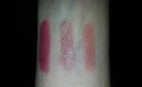 Milani Lippie Swatches & Review | Classy Nude | Rich Caramel | Raspberry Blush
