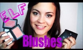 Review: Elf Studio Line Blushes + Swatches!♥
