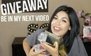 BEAUTY GIVEAWAY + WIN A CHANCE TO BE IN MY NEXT VIDEO! | SCCASTANEDA
