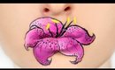 Lily Flower Lip Art
