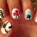 Alice in wonderland nails :)