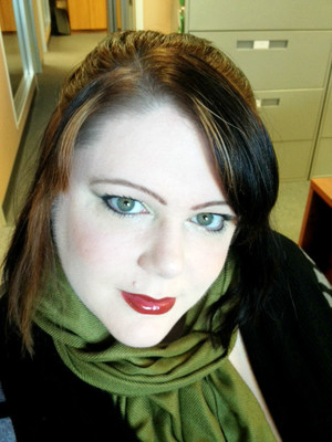 playing with new lipstick today- Mary Kay Liquid Lip Colour - Cherry Coffee.