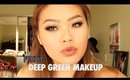 Prom: Deep Green Makeup | chloeanneyoung