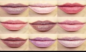 12 NYX Lingerie Lipstick Swatches | naturallybellexo
