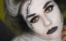Bride of Frankenstein Halloween Tutorial  ~ Makup Scarlet