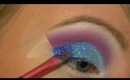 Sparkly Blue Flower - Makeup Tutorial! :)