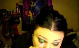 Green and Black Look