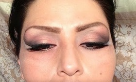 DOUBLE WINGED EYELINER LOOK MAC CARBON AND PARADISCO