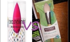 Beauty Blender Vs. Ecotools Sponge Brush!