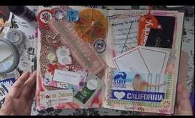 wiggly Junk Journal w/me(I JUST NEED TO GLUE STUFF!!)