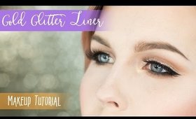 Quick Glitter Liner Holiday Makeup Tutorial // Rebecca Shores MUA