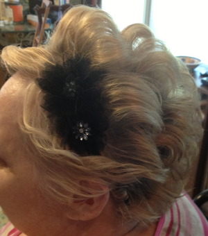 VERY Short hair up do Bridal Looks By Christy Farabaugh  