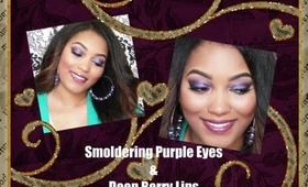 Fall Makeup Series: Smoldering Purple Eyes & Deep Berry Lips