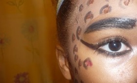 Halloween: dramatic cheetah tutorial