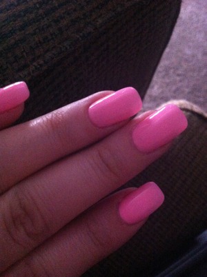 Never feel as girly as when I have my baby pink nails!