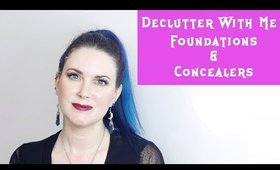 Declutter With Me - Decluttering & Swatching 69 Pale Skin Foundations & Concealers