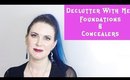 Declutter With Me - Decluttering & Swatching 69 Pale Skin Foundations & Concealers