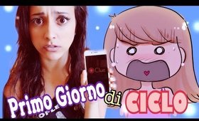 IL MIO PRIMO GIORNO DI CICLO 😰  || CLUE APP #DebbyItalian