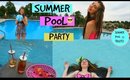 Summer Pool Party Diys,Treats,Makeup and Outfits
