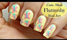 Cutie Mark Fluttershy Butterfly Nail Art!