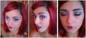 simple and easy vampire/circus themed make up