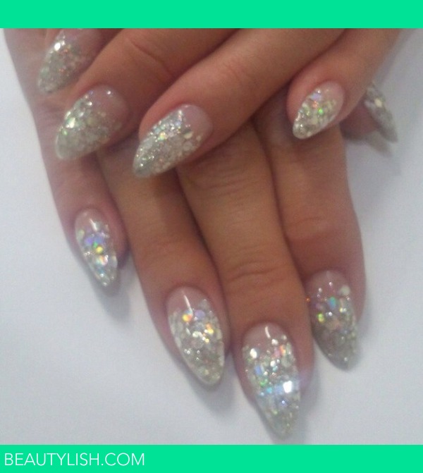 Gel glitter manicure | Demi H.'s Photo | Beautylish