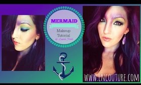 MERMAID MAKEUP TUTORIAL | LAUREN NICOLE